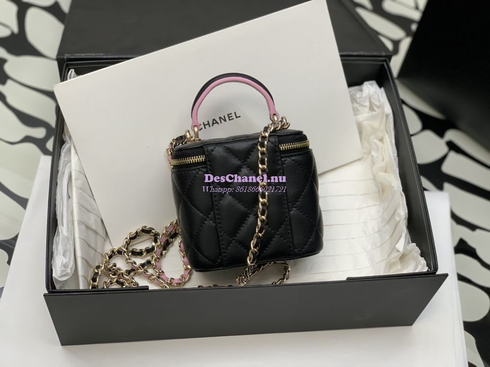 chanel small vanity with chain bag