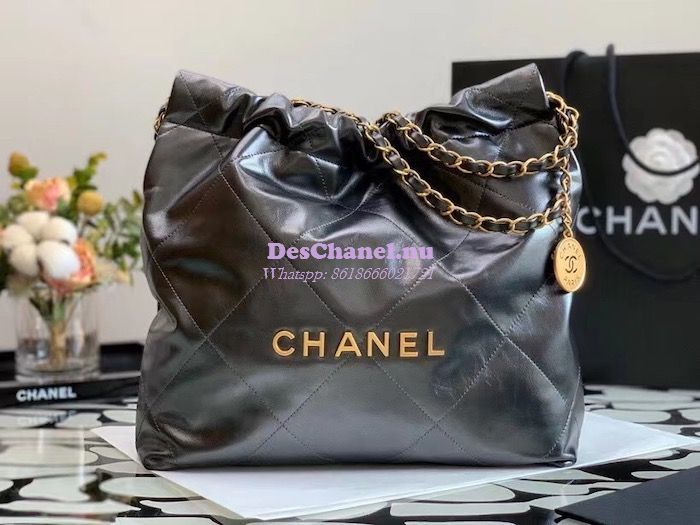 Replica Chanel 22 Handbag Shiny Metallic Calfskin AS3260 AS3261 Ruthen