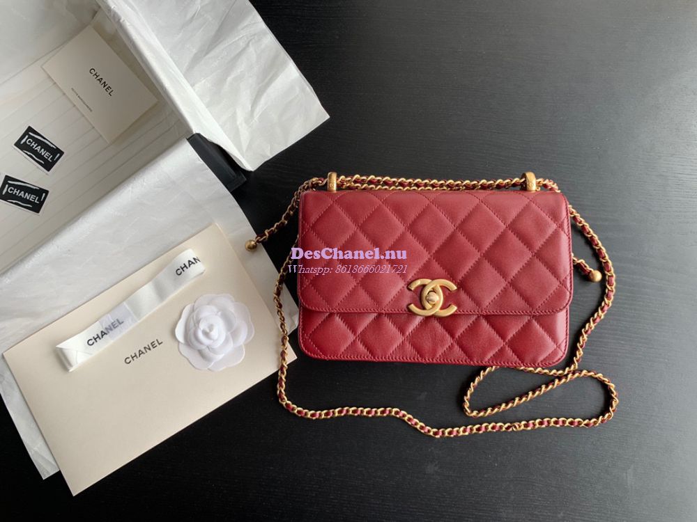 Replica Chanel Vintage Calfskin Mini / Small Flap Bag with Gold Charm