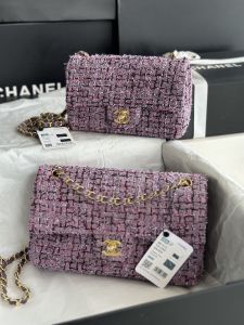 Replica Chanel Coco Grained Calfskin Flap Bag with Shining Gold Hardwa