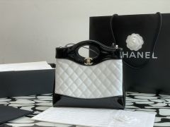 Replica Chanel 31 Mini Shopping Bag Patent Calfskin & Gold-Tone Metal