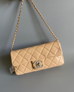 Replica Chanel Python Leather CF Classic Flap Bag Grey 16