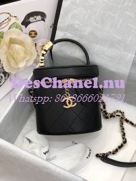 Replica Chanel Vanity Bag in Calfskin AS2061 Black