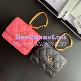 chanel card holder with keychain