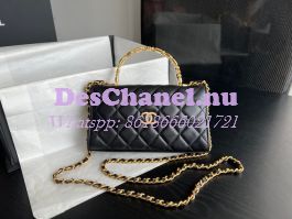 Replica Chanel Coco Grained Calfskin Flap Bag with Handle 92991 White